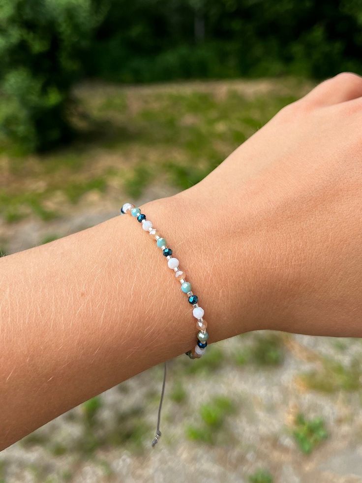 Handmade beaded bracelet Adjustable closure Bracelets Handmade Beaded, Beaded Bracelet, Jewelry Bracelets, Beaded Bracelets, Bracelet, United States, Ships, Jewellery Bracelets