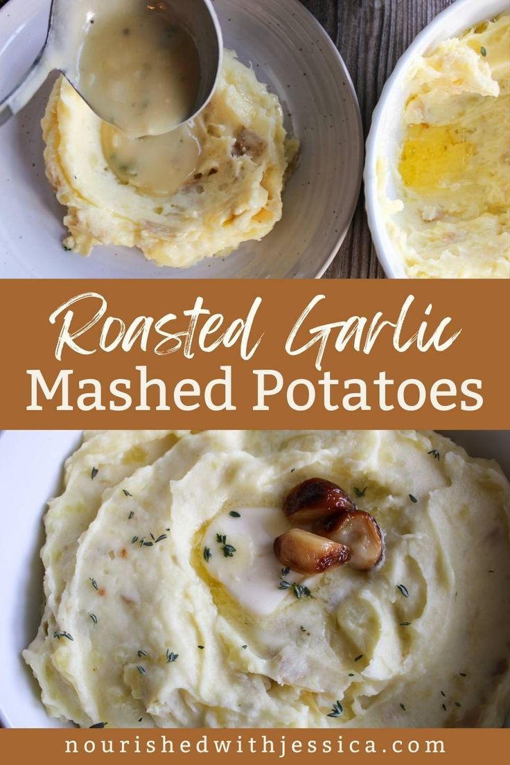 roasted garlic mashed potatoes are the perfect side dish for any meal or appetizer