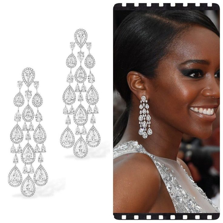 an image of a woman wearing earrings