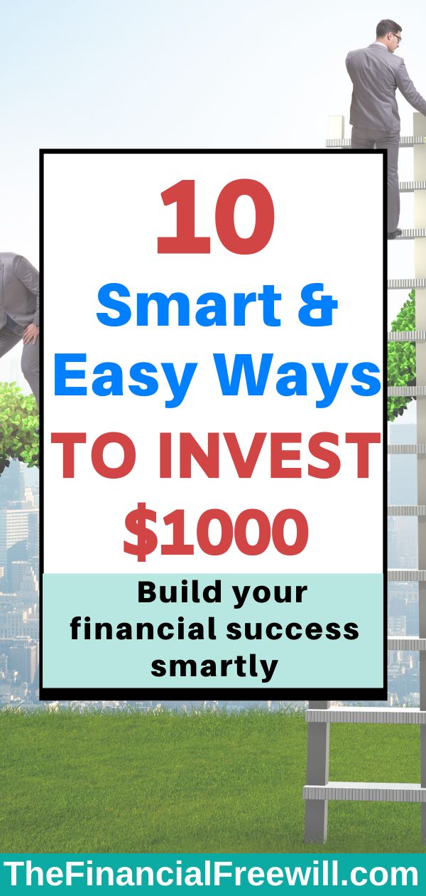 two men are standing on ladders with the words 10 smart and easy ways to invest $