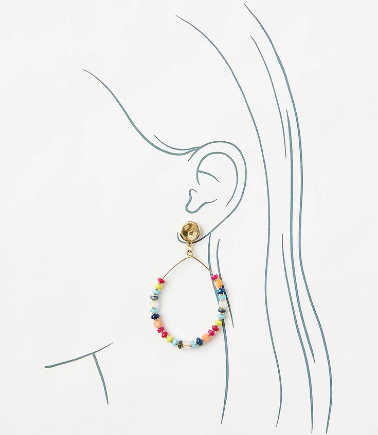 Beaded Drop Earrings, Effortless Style, Loft, Drop Earrings, Closet