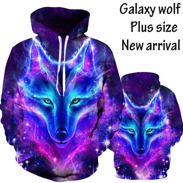 New Arrival 3D Hoodie Galaxy Wolf Printing 3d Animal Hoodies Fashion Digital Couple Long Sleeved Winter Hoody Casual Sport Sweatshirt | Wish Galaxy Wolf, Wolf 3d, Wolf Hoodie, Foto Top, Alpha Wolf, Hoodies Men Style, Basic Hoodie, Sportswear Fashion, Hoodie Brands