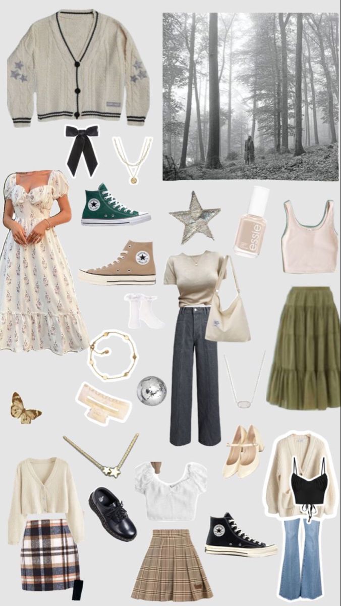 Eras Tour Movie Outfits Folklore, Betty Folklore Aesthetic Outfit, Taylor Swift Folk Lore Era Outfits, Simple Eras Tour Outfits Folklore, Taylor Swift Outfit Inspo Folklore, Folklore Clothes Aesthetic, Taylor Swift Core Outfits, Ts Folklore Outfits, Taylor Folklore Era Outfits