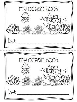 two bookmarks with the words my ocean book written in black and white