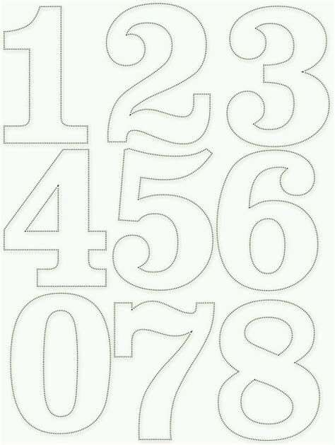 the numbers are cut out and ready to be used in crafts or quilting projects