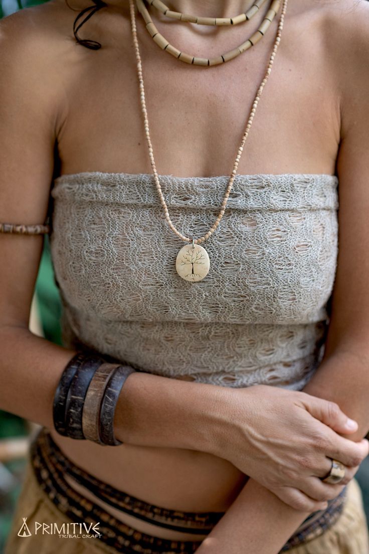 ❂ Hand Carved Tree in Coconut Shell pendant on small Tulsi beads necklace ❂ ⫸⫸ MATERIALS ⫸⫸ We focus on natural materials and aim to support traditional crafts and ancient skills ~ striving to go deeper to the source of all materials Our vision is to be able to connect with each being involved in the making from the very source, Being able to Source the most ethical, fair trade, Eco and conscious materials ⫸⫸ COLOR ⫸⫸ ❀ Please note that colors of handwoven fabrics are unique and may vary a bit f Holistic Festival Necklaces With Wooden Beads, Holistic Wooden Beads Necklace As A Gift, Holistic Style Necklace With Wooden Beads, Holistic Necklaces With Wooden Beads For Festivals, Holistic Wooden Beads Necklace For Gift, Holistic Style Necklace With Wooden Beads For Gifts, Holistic Style Wooden Beads Necklace For Gifts, Natural Beaded Jewelry For Gifts, Natural Color Spiritual Jewelry For Beach