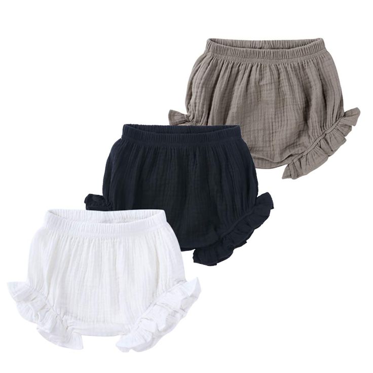 PRICES MAY VARY. Machine Wash Bloomer Shorts, Ruffle Bloomers, Harem Shorts, Solids For Baby, Bloomers Shorts, Baby Bloomers, Ruffle Shorts, Cute Shorts, Linen Shorts