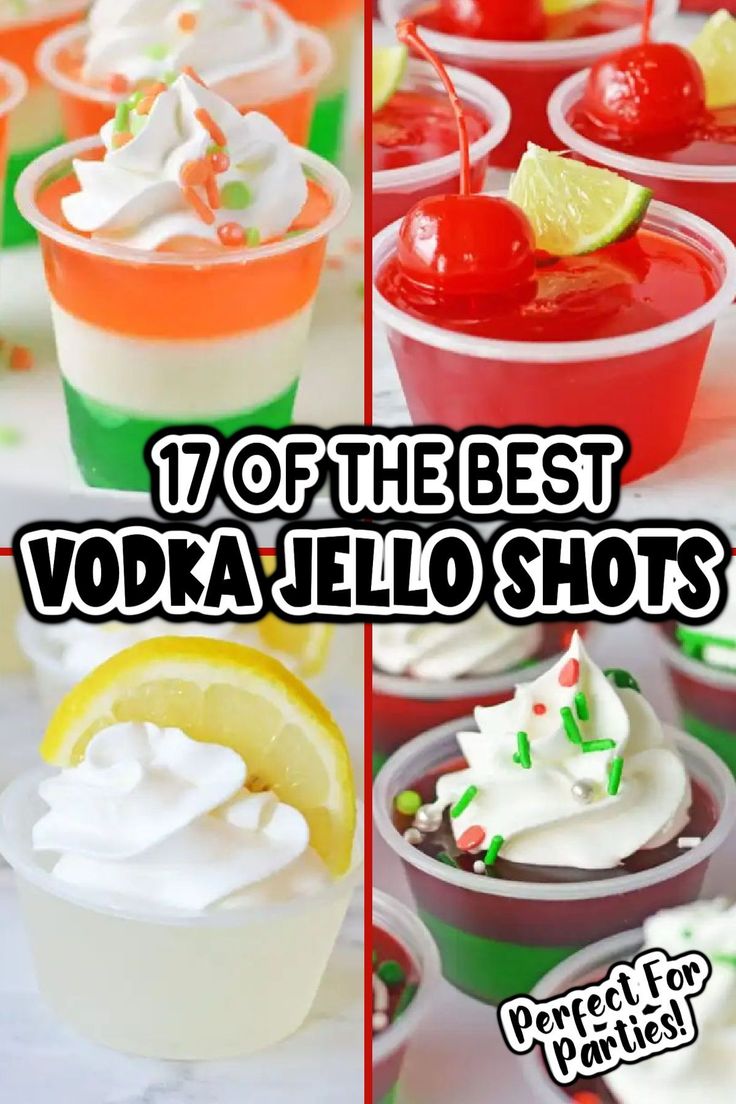 the best vodka jello shots for st patrick's day or any other celebration