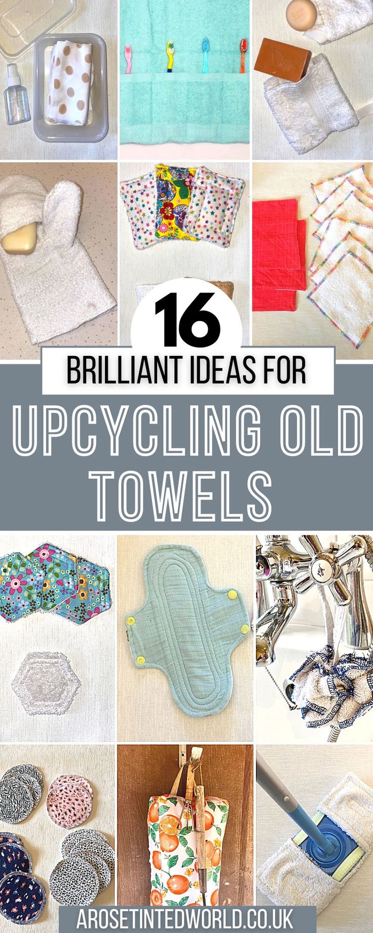 the top ten brilliant ideas for upcycling old towels in this roundup