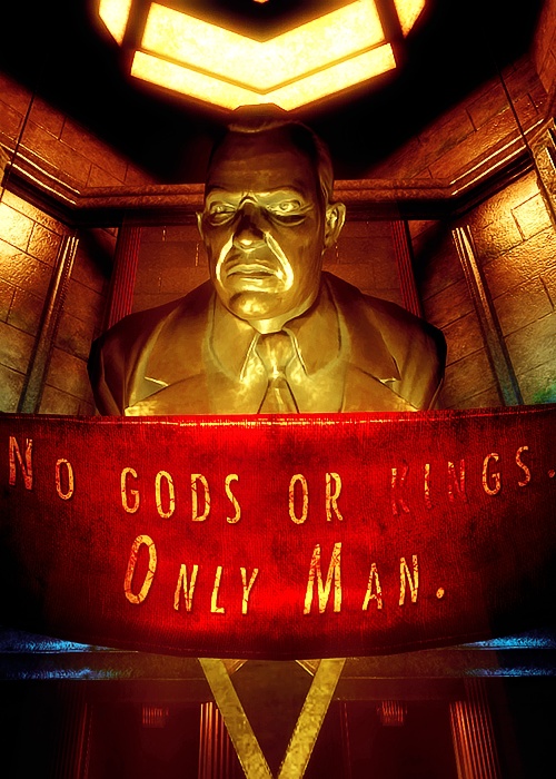 there is a sign that says no gods or kings only man