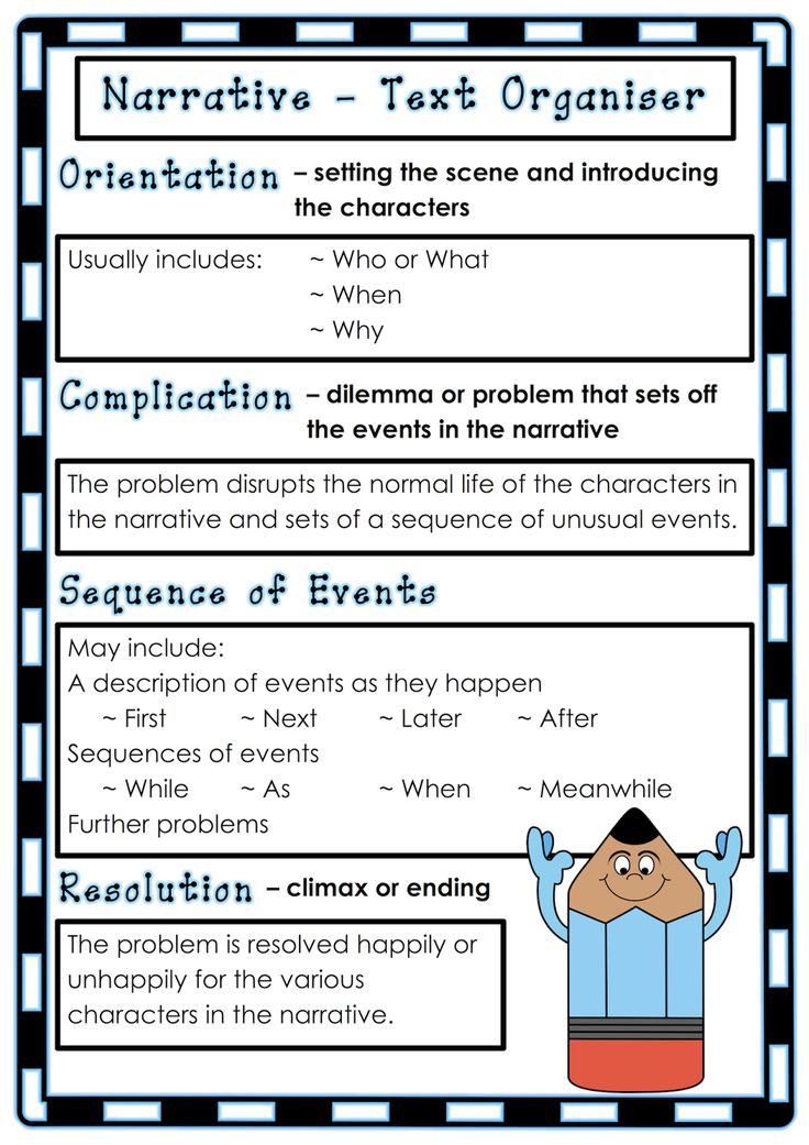 an interactive text structure for the novel, narrative - text organizer and other activities