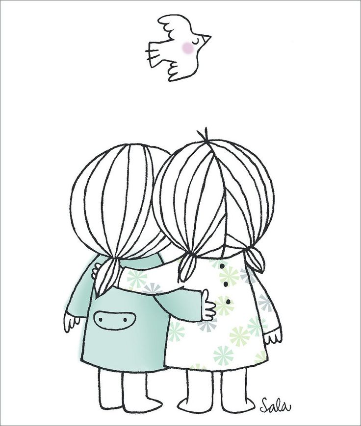 Explore Lamevamaleta's photos on Flickr. Lamevamaleta has uploaded 196 photos to Flickr. Friends Illustration, Drawings Of Friends, Pola Sulam, 수채화 그림, Art And Illustration, Simple Doodles, Doodle Drawings, Cute Doodles, Art Drawings Simple