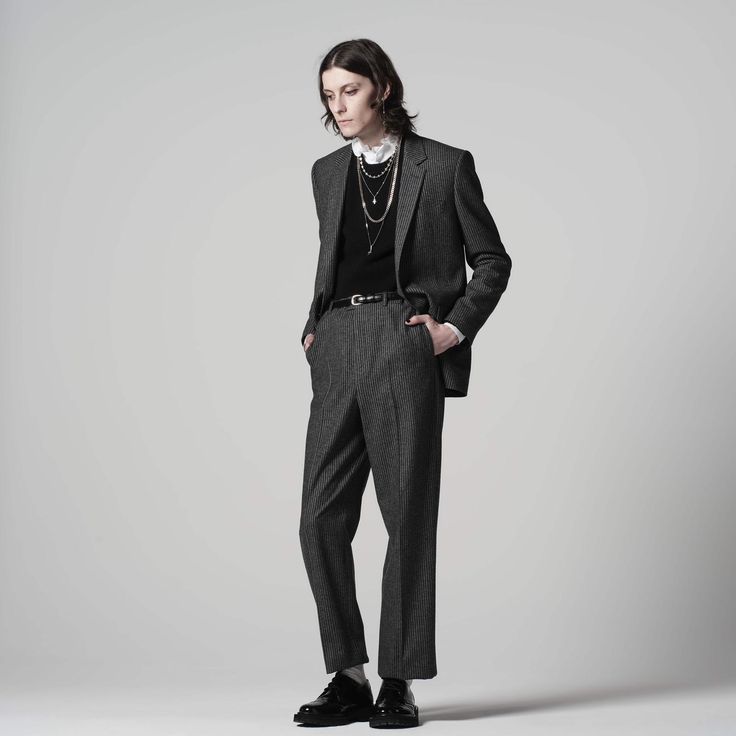 Alt Formal Outfits Men, Gothic Formal Men, Grunge Prom Suit, Vintage Prom Suit, Gothic Prom Suit, Non Binary Suit, Formal Masc Outfit, Non Binary Prom Outfits, Alt Suit