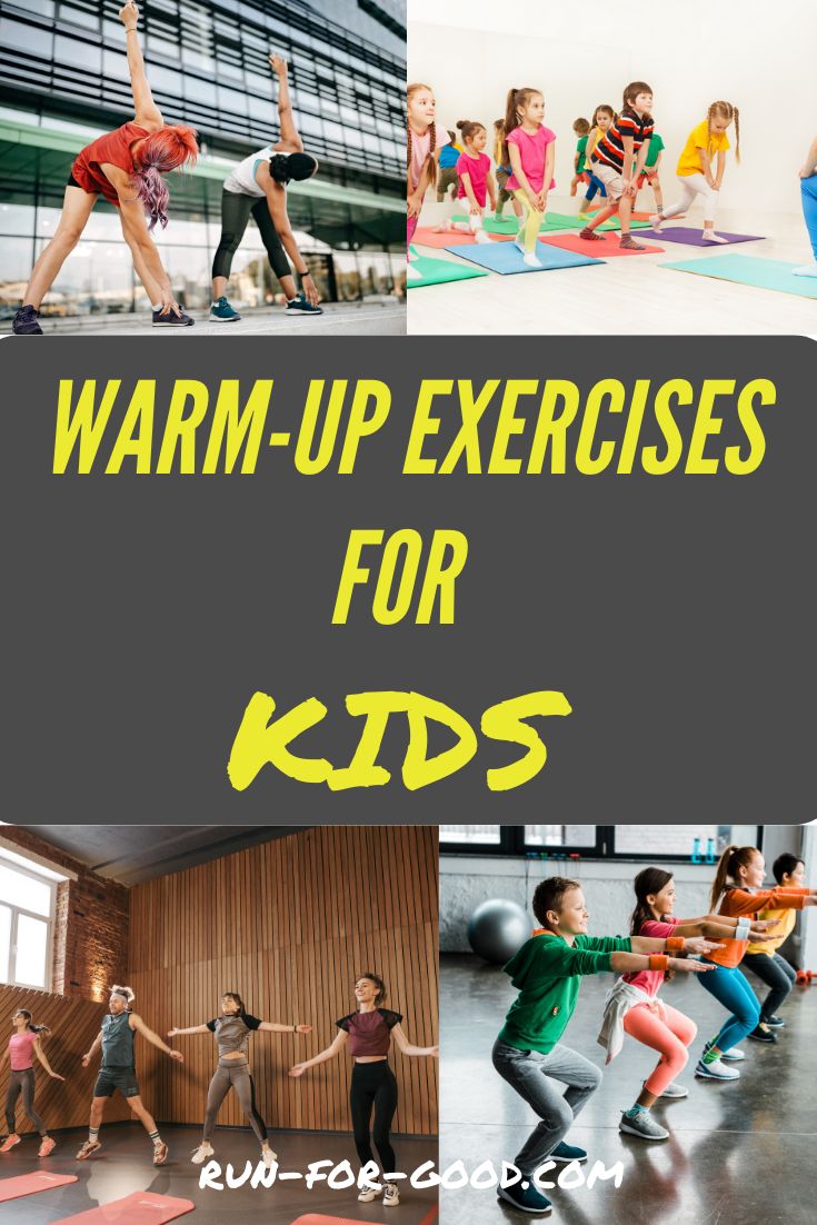 Before they start a running workout or begin a soccer, basketball, or other sports practice, kids should do some warm-up exercises to get their muscles warmed up and ready to go. A proper warm-up can not only improve their performance, but also help reduce their injury risk. Get warm-up exercises for kids to include before a kids’ workout, run, sports practice or game. #kidsexercises Excersise For Kids, Warm Up For Kids, High Knee Exercise, Stretches For Kids, Badminton Tips, Running Warm Up, Kids Exercise Activities, Kids Workout, Proper Running Form