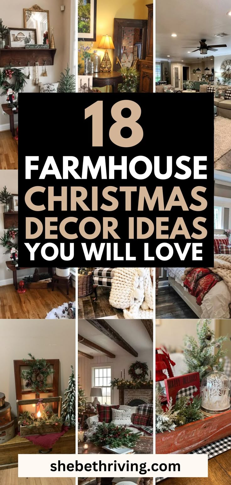 18 Stunning Farmhouse Christmas Decor Ideas To Recreate Crock Christmas Decorations, Farmhouse Santa Decor, Diy Christmas Decorations Farmhouse, Country Xmas Decor, China Hutch Christmas Decor, Farmhouse Dining Room Christmas Decor, Winter Hutch Decorating Ideas, Primative Christmas Decor Country, Kitchen Christmas Decorations Farmhouse