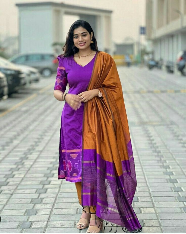 Pattu Kurthis Designs, Pattu Punjabi Dress Designs, Pattu Kurtis For Women, Ikkat Chudidar Designs Cotton, Handloom Cotton Kurti Designs, Pochampally Kurtis Designs Cotton, Pattu Dress Neck Designs, Silk Chudidar Salwar Suits, Kalamkari Tops Designs