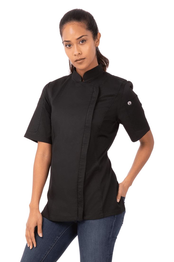 PRICES MAY VARY. Designed for Women - Slightly relaxed silhouette, tailored but not snug with side-seam slits that conform to the body. Lightweight and Breathable - A high-quality and lightweight fine-twill fabric for easy mobility and comfortable, all-day wear. Cool Vent Side Panels - Award-winning fabric technology that wicks moisture and heat to keep you cool in a hot kitchen. Made To Last - Quality craftsmanship with reinforced stress points for longevity through frequent wash and wear. Adde Chef Attire, Chef Jackets Design, Ristretto Coffee, Women's Chef Jacket, Jackets Design, Chef Coats, Chef Uniforms, Chef Jackets, Chef Pants