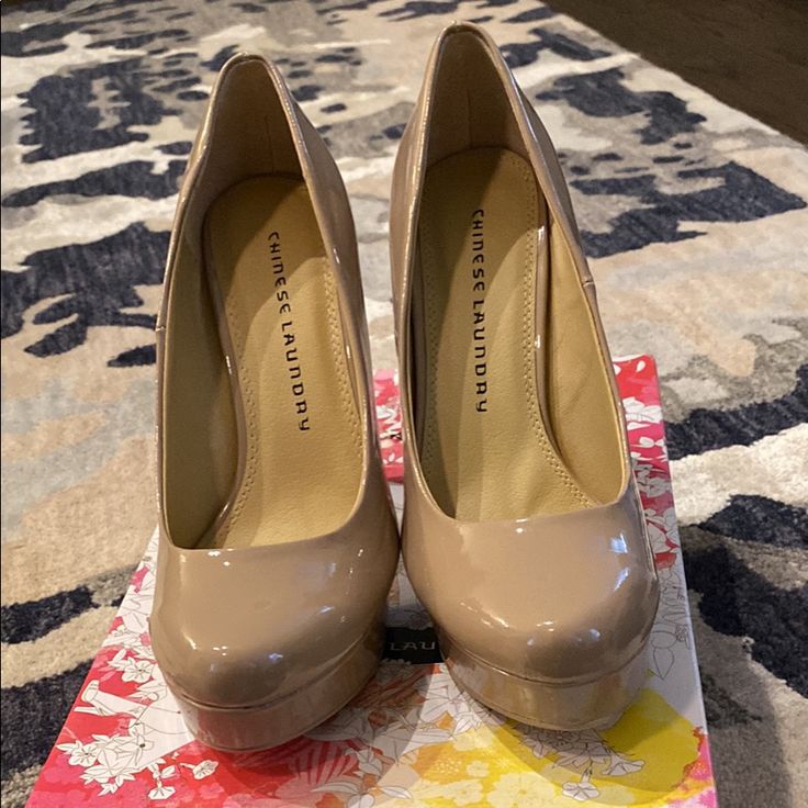 Chinese Laundry, Brand New Size 8 Beige Heels Beige Fitted Wedge Heels, Fitted Beige Wedge Heels, Shoes Beige, Beige Heels, Chinese Laundry Shoes, Chinese Laundry, Shoes Women Heels, New Color, Shoes Heels