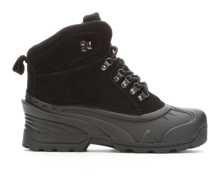 Men's Itasca Ice House Winter Boots. Gear up for the snowy season with the updated Itasca Ice House II boots! Designed to keep your feet warm and dry, these rugged winter boots combine a rubber traction outsole, genuine suede uppers, and 3M Thinsulate™ Insulation lining for warmth. From braving blizzards to playing in the snow with the kids, the Itasca Ice House II will keep your feet comfy and cozy all winter long! Lugged rubber outsole for excellent traction,Lace-up front with metal d-rings fo Winter Slip-resistant Hiking Boots, Durable Winter Hiking Boots For Walking, Winter Hiking Boots With Slip-resistant Round Toe, Rugged Winter Boots Slip-resistant, Steel Toe Winter Hiking Ankle Boots, Winter Slip-resistant Hiking Boots For Walking, Winter Hiking Boots Slip-resistant, Winter Hiking Boots With Slip Resistance, Winter Hiking Boots With Slip-resistant Sole