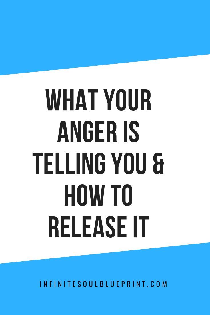 an image with the words what your anger is telling you and how to release it