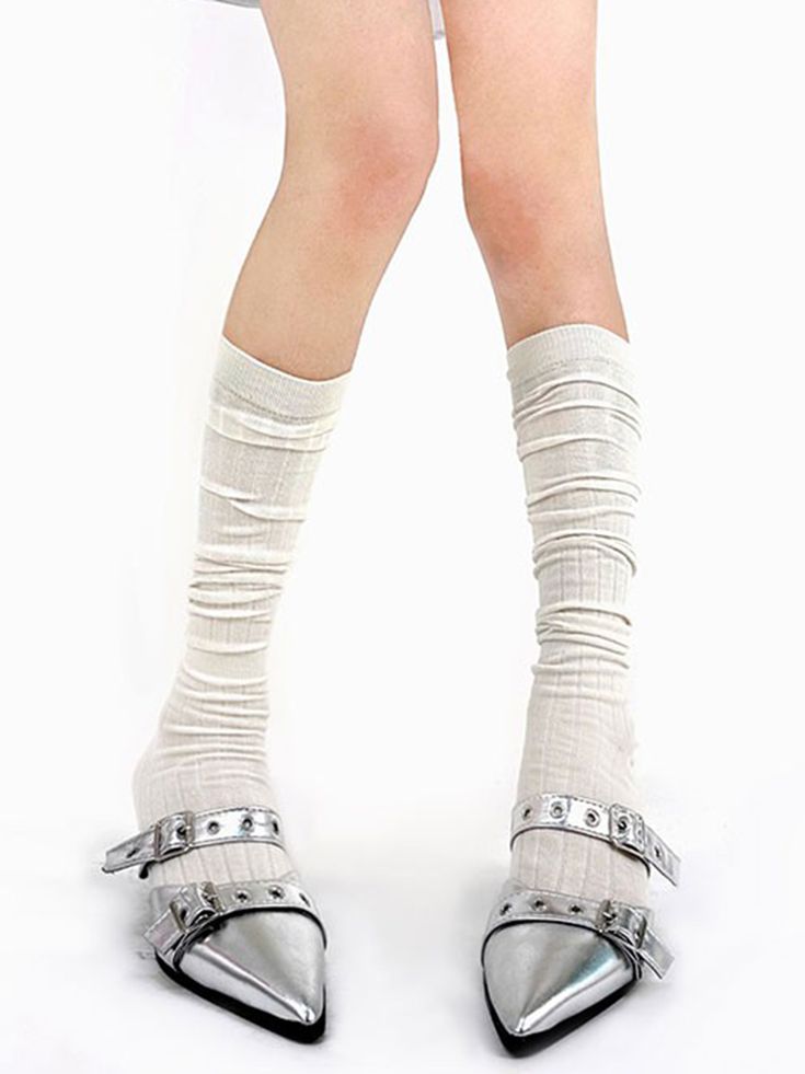 This price is for a pair of socks only, others are not included. Casual Beige Knee-high Socks For Spring, Beige Stretch Socks For Spring, Fitted Beige Socks For Spring, Spring Stretch Beige Socks, Casual Ribbed Knee-high Socks For Spring, Casual Beige Knee-high Socks, Mid-calf Beige Socks For Fall, Beige Mid-calf Socks For Fall, Trendy Ribbed Knee-high Socks For Spring