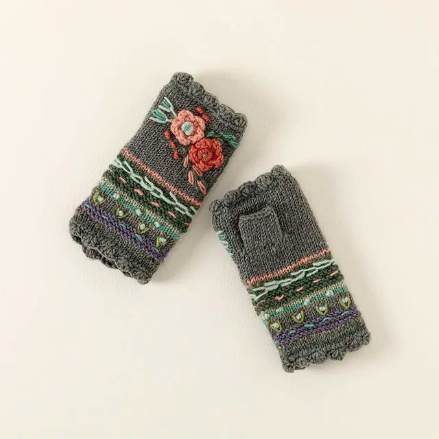 Uncommon Goods | Crochet Flower Handwarmers Unique Christmas Gift Ideas, Crochet Hand Warmers, Embroidery Crochet, Uncommon Goods, Unique Christmas Gift, Christmas Gift Ideas, Unique Christmas Gifts, Crochet Flower, Crochet Knitting