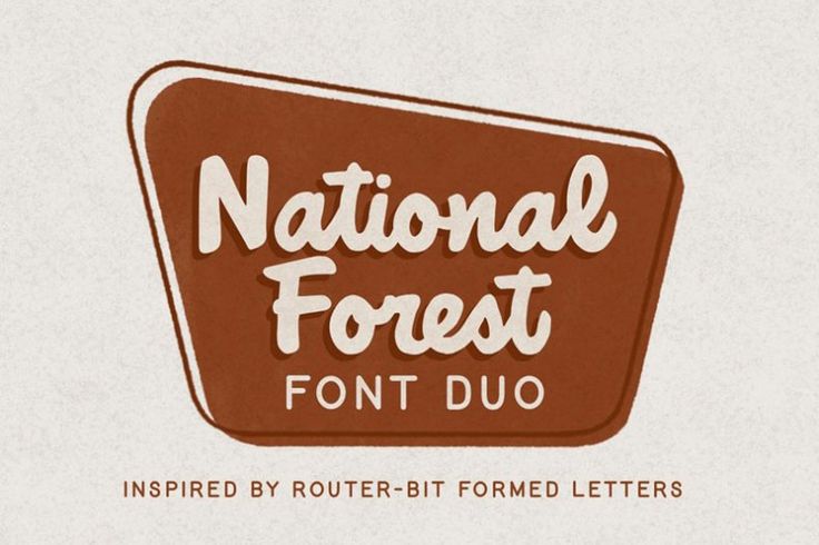 the national forest font duo is designed to be used in many different ways