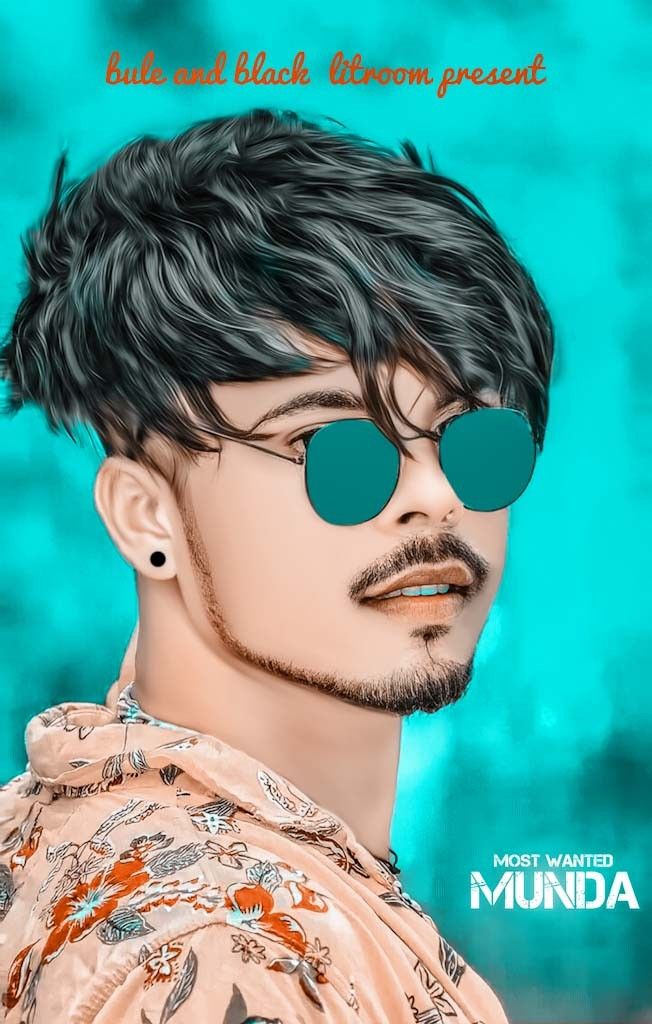 a digital painting of a man wearing sunglasses