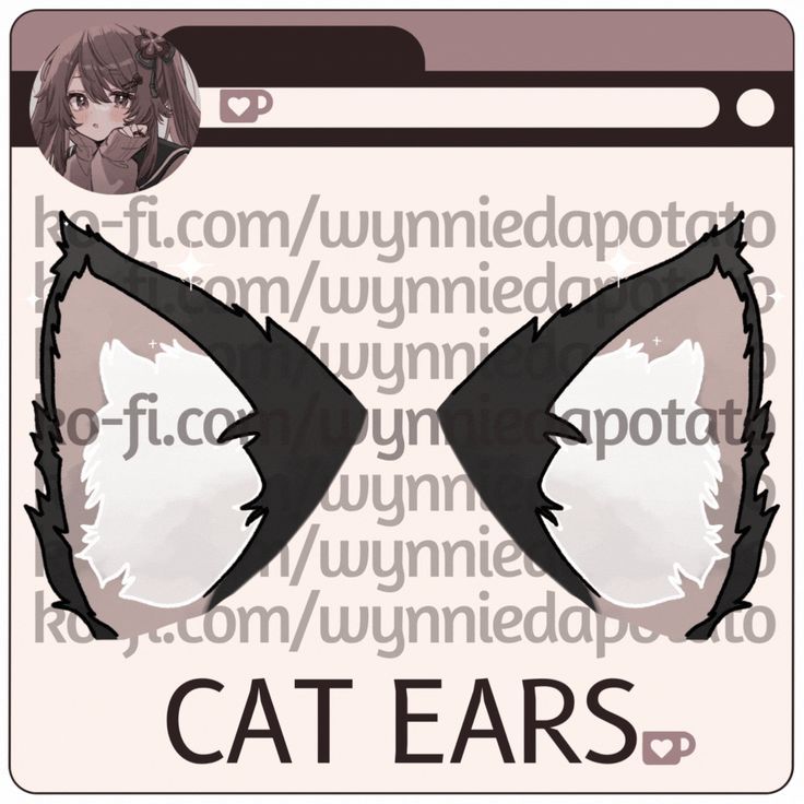 an image of cat ears on a computer screen