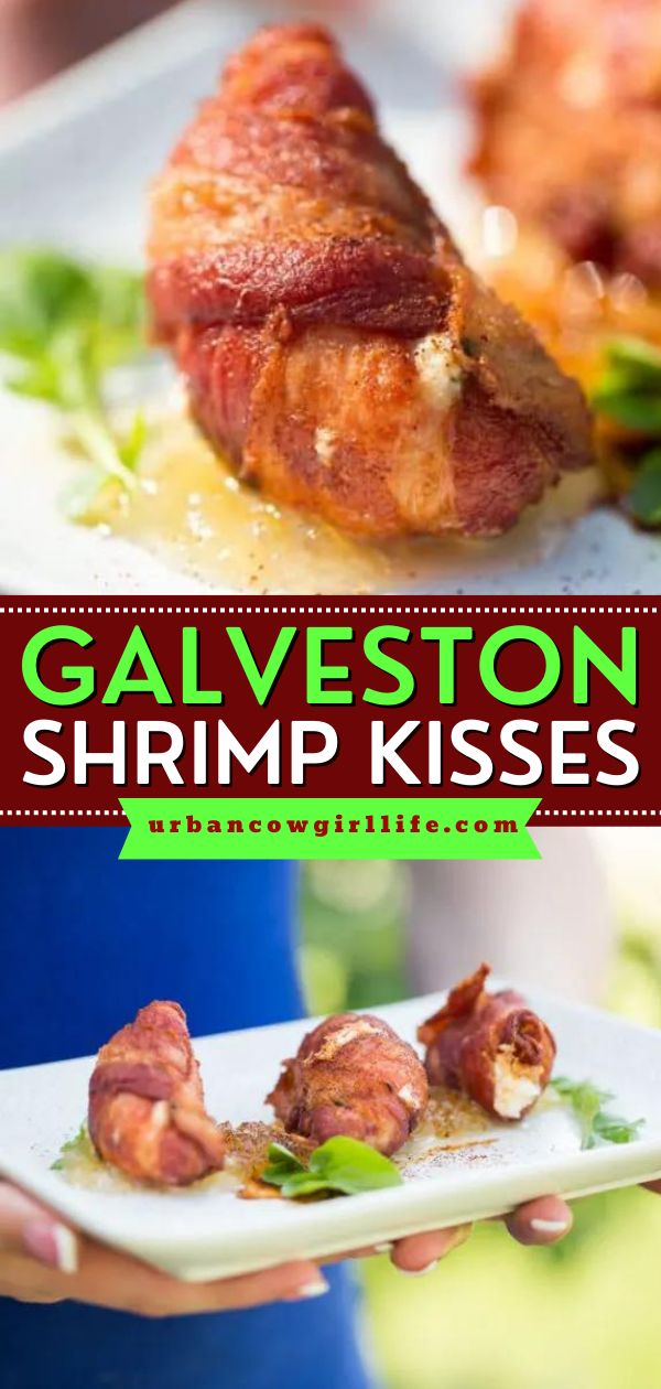 Your Christmas party food must have these Galveston Shrimp Kisses! It's also a great New Year's Eve party idea. Stuffed with cream cheese filling and wrapped in bacon, this shrimp recipe is one of the best holiday appetizers! Bacon Wrapped Stuffed Shrimp, Bacon Wrap Shrimp Recipes, Bacon Wrapped Cheese, Stuffed Shrimp, Best Holiday Appetizers, Wrapped Shrimp, Bacon Wrapped Shrimp, Pineapple Sauce, Hanukkah Food