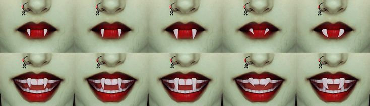 multiple images of the mouth and teeth of a woman's mouth with different angles