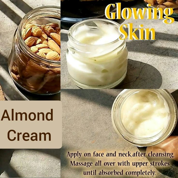 DIY Almond Cream | Skin Whitening & Anti Aging Almond Cream | Remove Dark Spots & Pigmentation | Get Glowing Skin Homemade Night Cream For Face, Home Made Night Cream For Glowing Skin, Homemade Face Cream Recipes, Handmade Face Cream, Night Cream For Dry Skin, Homemade Night Cream, Glowing Skin Cream, Face Cream Diy, Diy Night Cream