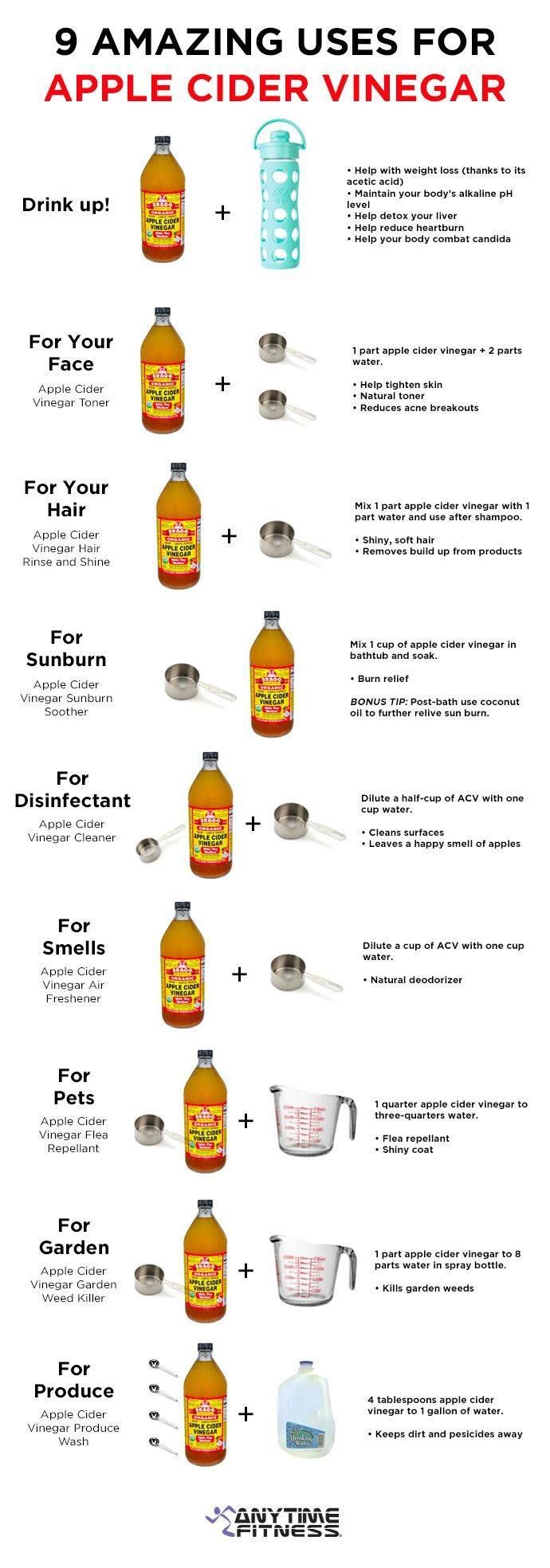 Apple Cider Vinegar Uses, Vinegar For Hair, Vinegar Drinks, Apple Vinegar, Apple Cider Vinegar Drink, Vinegar Uses, Yoga Exercises, Health Advice, Cider Vinegar