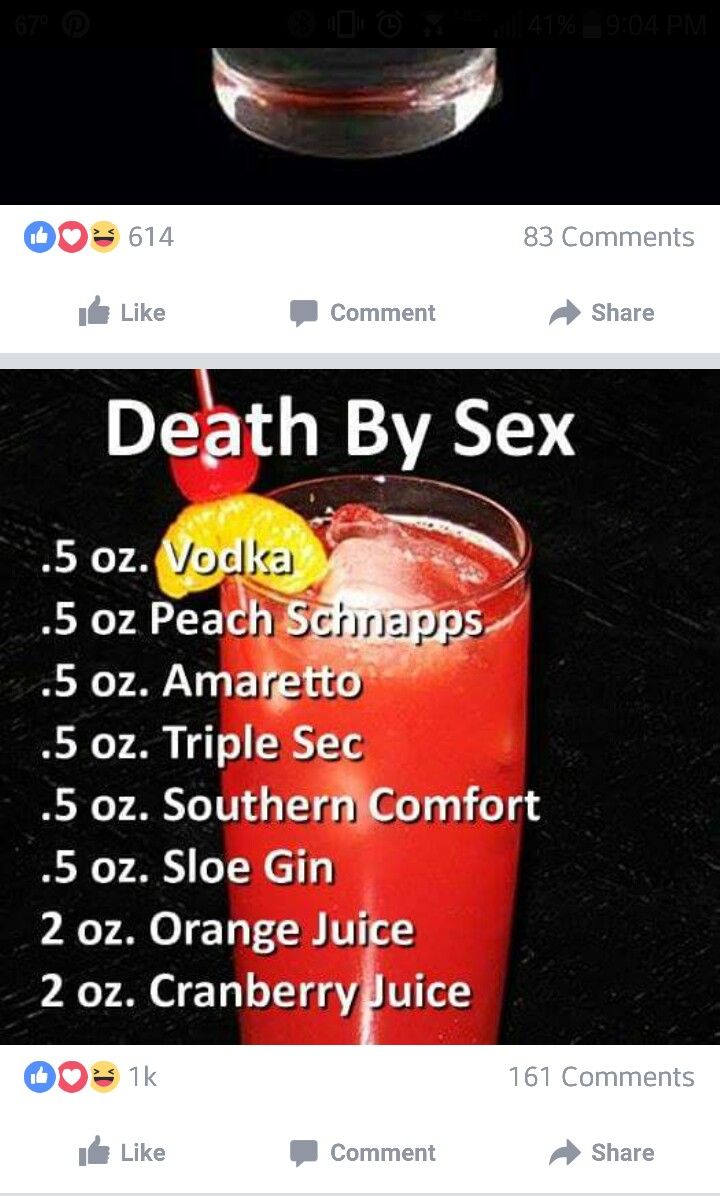 Death by sex cocktail Heath Foods, Fireball Recipes, Bar Cocktails, Happy Drink, Party Shots, Cauliflower Wings, Mixed Drinks Alcohol, Yummy Alcoholic Drinks, Liquor Drinks