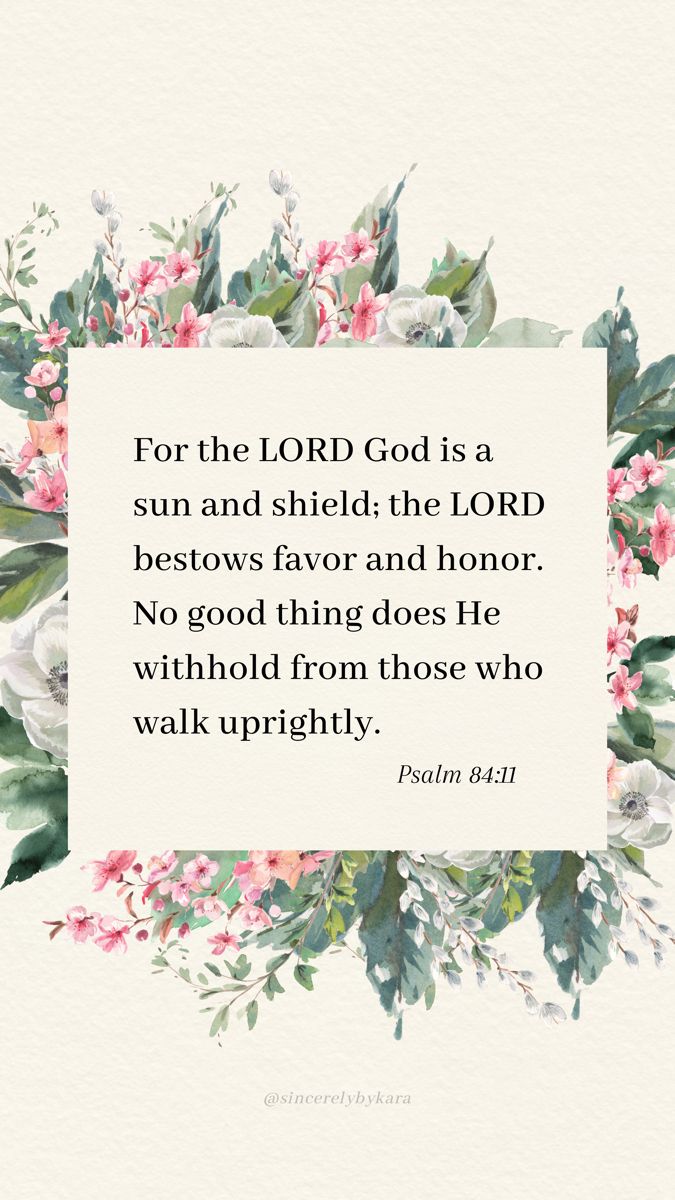 a watercolor painting with the words, for the lord god is a sun and shield the