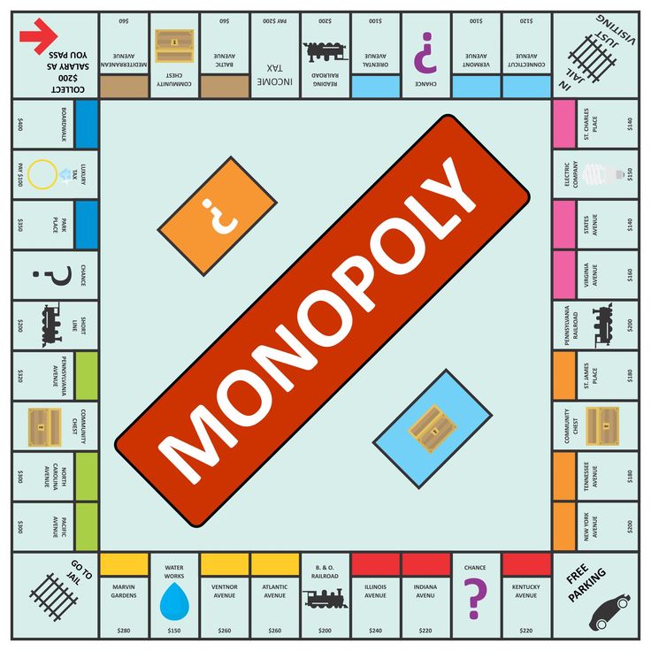 a monopoly board game with the word monopoly on it