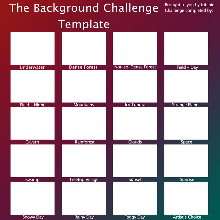 the background challenge template for powerpoint