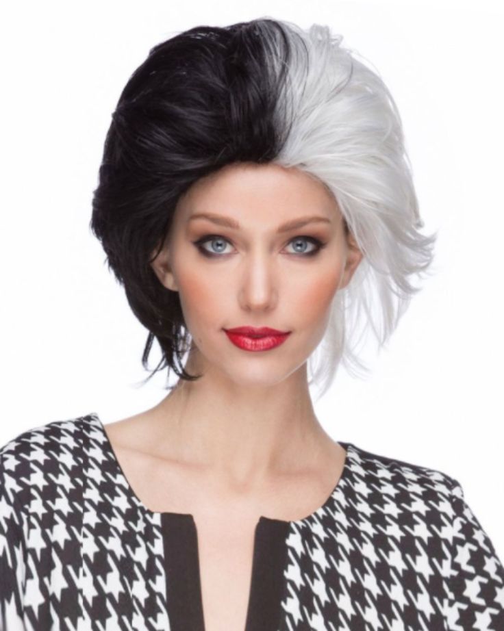 Get the look! ALL COSTUME WIGS 20% OFF CODE: HALLOWEEN #halloween2021 #costume #costumewigs #halloweencostumes #Cruella #wig Black And White Wig, Black White Halloween, Wicked Costumes, Rainbow Wig, Wig Outlet, Best Wig Outlet, Halloween Wigs, Black Wig, Wig Making