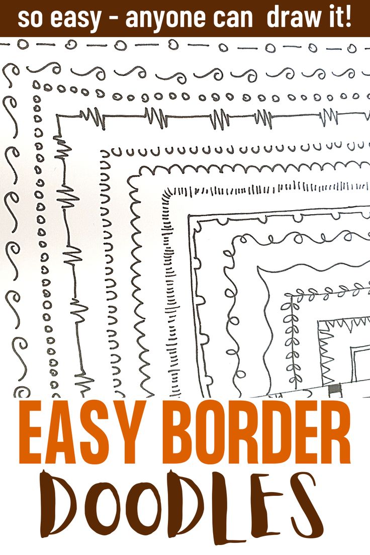 an easy to draw doodles book with the title, so easy anyone can draw it