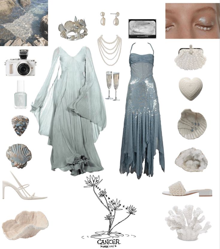 Ocean Witch Aesthetic Fashion, Air Element Inspired Outfits, Atlantis Outfit Ideas, Mermaid Core Outfit Ideas, Mermaid Fashion Design, Mermaid Outfit Inspiration, Mermaidcore Outfit Aesthetic, Mermaid Core Winter Outfit, Air Inspired Outfits