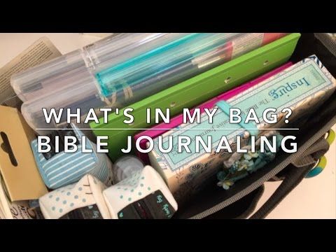 what's in my bag? bible journaling