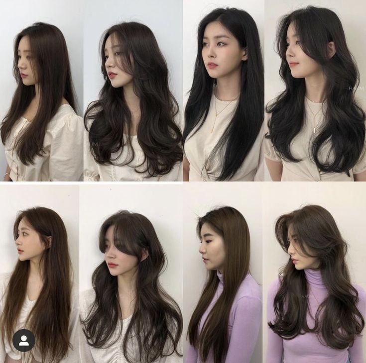 Dresses With Jackets Outfit Formal, Layers For Long Hair Korean, Long Hair With Layers Korean, Korean Style Bangs Long Hair, Layer Haircut With Side Bangs, Korean Haircuts For Long Hair, Straight Korean Hair, Korean Hair Cuts Long, Korean Long Hair With Bangs