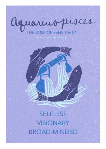 the book cover for aquarius pisces