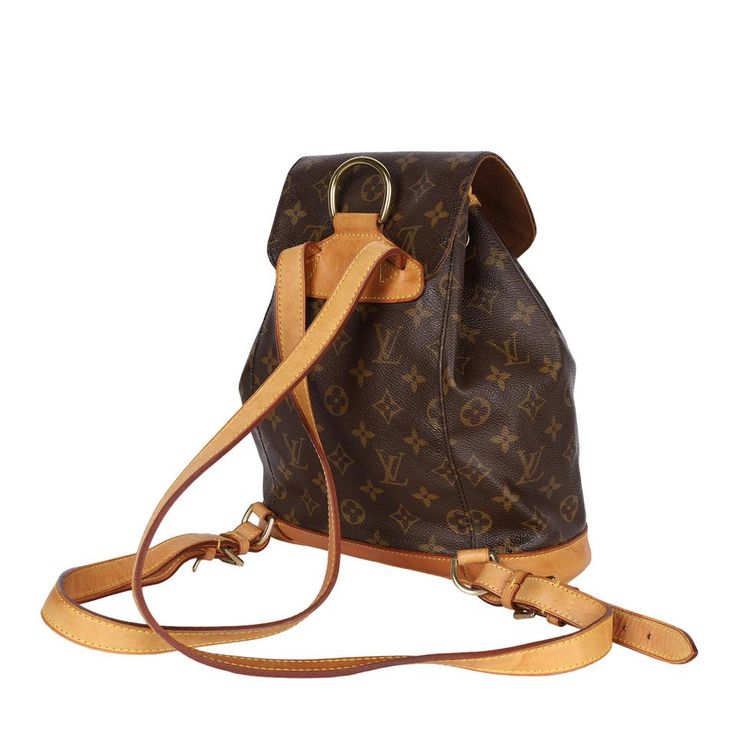 Authentic, pre-loved Louis Vuitton brown monogram Montsouris backpack Mm (medium size). Features monogram canvas with leather trim, front zippered pouch, top string closure with buckle front flap, the interior has a brown textile lining with slip pocket, and adjustable shoulder straps. This bag is perfect for shopping, travel, school, and hands-free needs. Unisex bag. Authenticity date code: See photos Leather Formal Shoes, Waist Bags, Quality Fashion, Formal Shoes, Leather Material, Monogram Canvas, Zipper Pouch, Chanel Bag, Gucci Bag