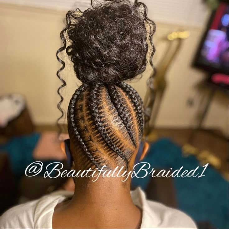 Plat Hairstyles Black Natural Hair, Plat Hairstyles, Birthday Braids, Baby Girl Hairstyles Curly, Updo Braids, Feed In Braids Hairstyles, Feed In Braids, Girl Braided Hairstyles, Goddess Braids Hairstyles