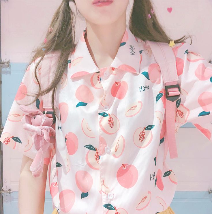 Peach Print, Fruit Shirt, Peach Shorts, Peach Shirt, Peach Blouse, Flirty Tops, Peach Fruit, Sweet Peach, Fruit Print