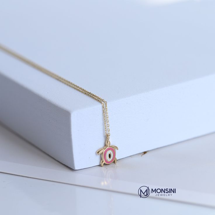 Animal Little Turtle Necklace 14K Gold Charm Pendants Pink Enamel Gift For Women|Great Choice For Birthdays And Wedding Monsini Jewelry ❤❤【Materials & Specifications:】 - 14K gold pendant charm and Chain - Chain thickness is 0.9mm - Star Necklace 14K Gold dimensions are ❤❤pendant including handle Length :1cm (0,39in) ❤❤pendant Width ::8mm (0,31in) ❤❤【Available in 4 different chain lengths】 42 cm (16.5 in) 44 cm (17.3 in) 46 cm (18.1 in) 48 cm (18.8 in) Gold Color :Yellow Gold Pink 14k Gold Necklaces For Weddings, 14k Gold Pink Necklaces For Wedding, Pink 14k Gold Necklace For Wedding, 14k Pink Gold Necklaces For Wedding, Pink Gold 14k Gold Necklace For Wedding, 14k Pink Gold Necklace For Wedding, Pink Gold 14k Wedding Necklace, 14k Pink Gold Necklace Gift, Gift Pink Gold Jewelry With 17 Jewels