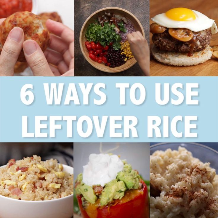 there are many different foods that can be found in the leftover rice dish, including meats and vegetables