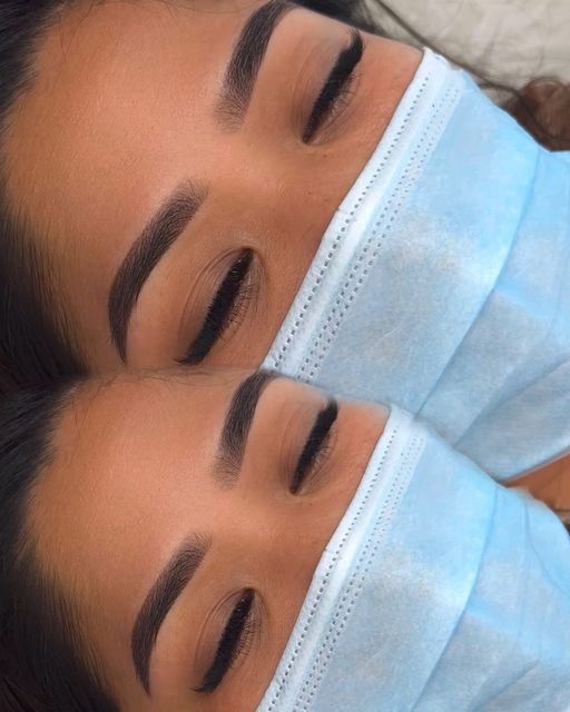 Brow Tint Aftercare, Brow Tattoo Permanent Makeup, Ombré Powder Brows, Ombre Brows Before And After, Ombre Eyebrows Permanent, Powder Ombre Eyebrows, Shade Eyebrows, Powder Brows Permanent, Brow Shapes