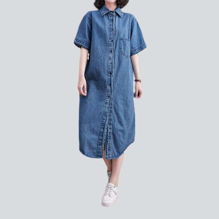 Introducing our 90s-inspired. light wash. long shirt. buttoned closure jeans dress from the 2023 Spring-Summer Collection: the perfect combination of classic and contemporary style!Why You Should Choose These JeansThese jeans are the epitome of fashion-forward trends. crafted to perfection with luxurious details. The intricate pattern on the fabric adds a touch of sophistication. making it the perfect statement piece for both casual and formal occasions.Distinctive Features: Modern Design: An up Spring Denim Blue Shirt Dress With Button Closure, Light Wash Button Closure Shirt Dress For Summer, Summer Light Wash Shirt Dress With Button Closure, Cotton Medium Wash Buttoned Shirt Dress, Casual Oversized Button-up Shirt Dress, Cotton Medium Wash Shirt Dress With Buttons, Spring Denim Shirt Dress With Button Closure, Medium Wash Cotton Shirt Dress With Buttons, Spring Light Wash Shirt Dress With Button Closure